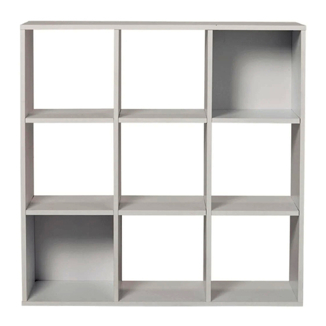 Living & Co MASON 9 CUBE SHELF instruction manual