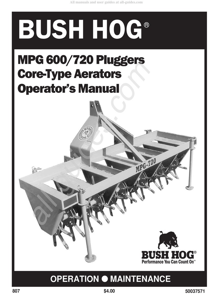 Bush Hog MPG 600 Operator's manual
