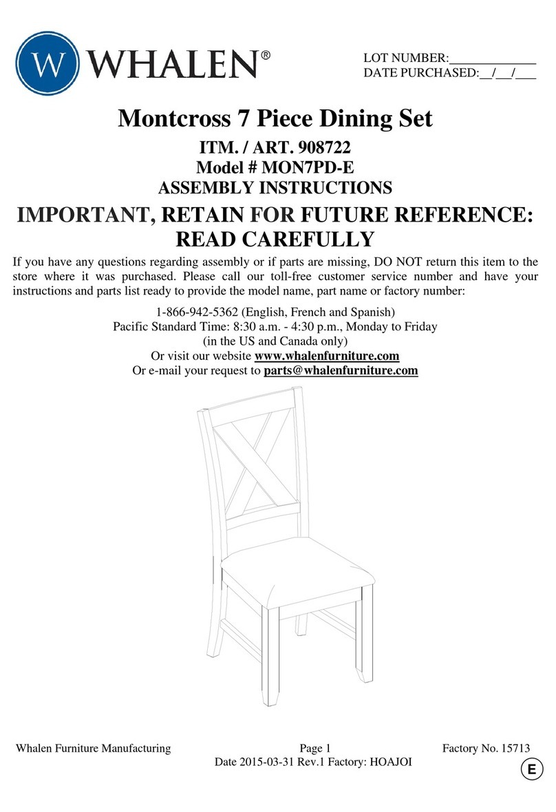 Whalen Montcross MON7PD-E User manual