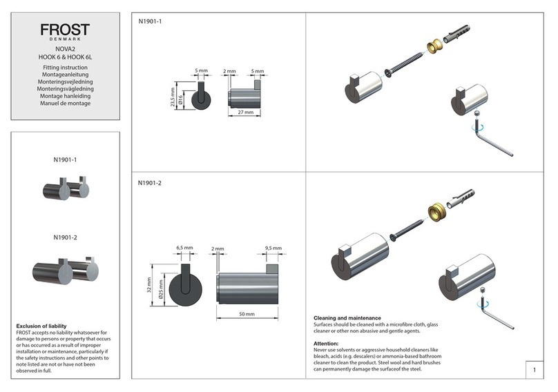 FROST NOVA2 HOOK 6 FITTING INSTRUCTION