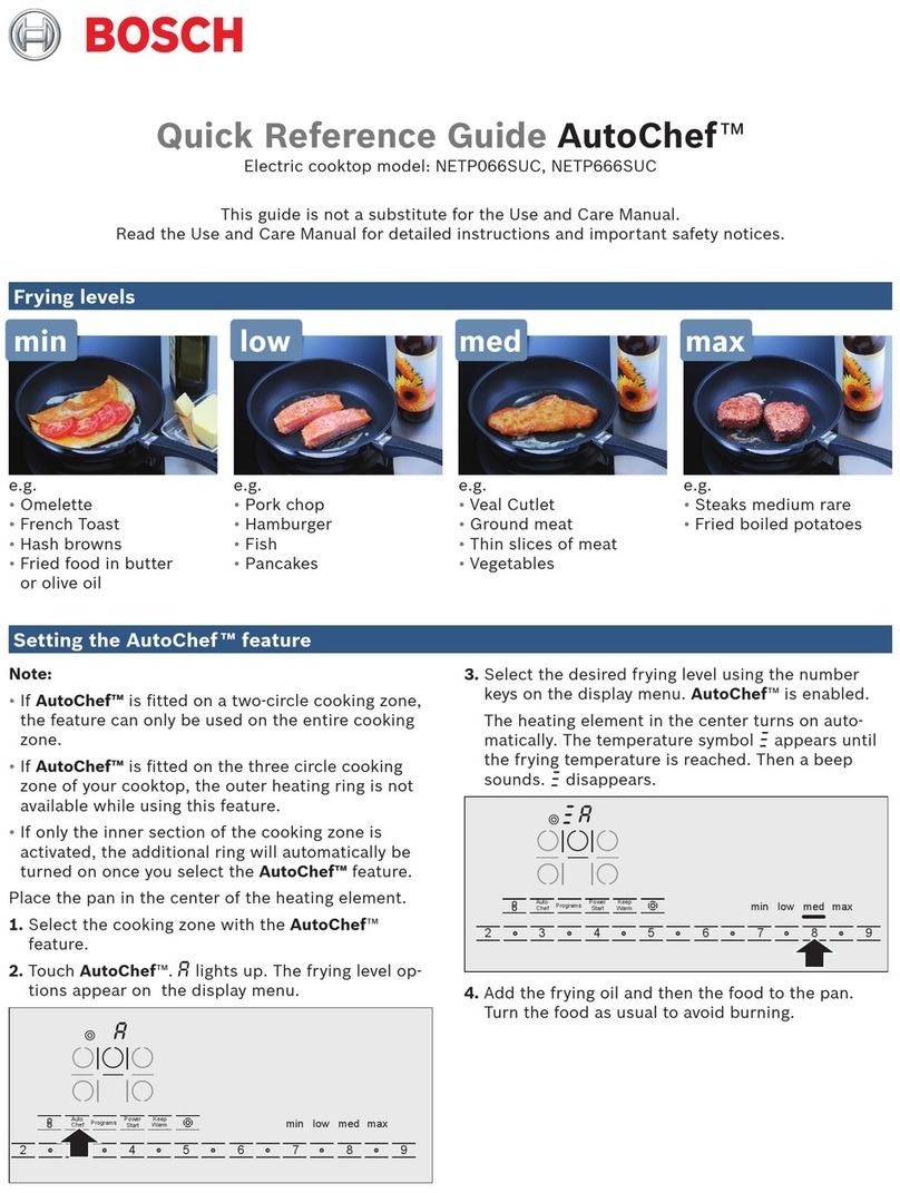Bosch AutoChef NETP666SUC User manual