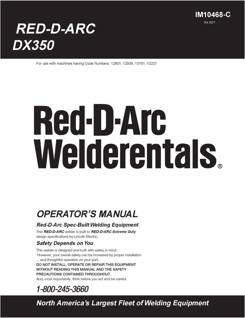 Red-D-Arc Welderentals DX350 User manual