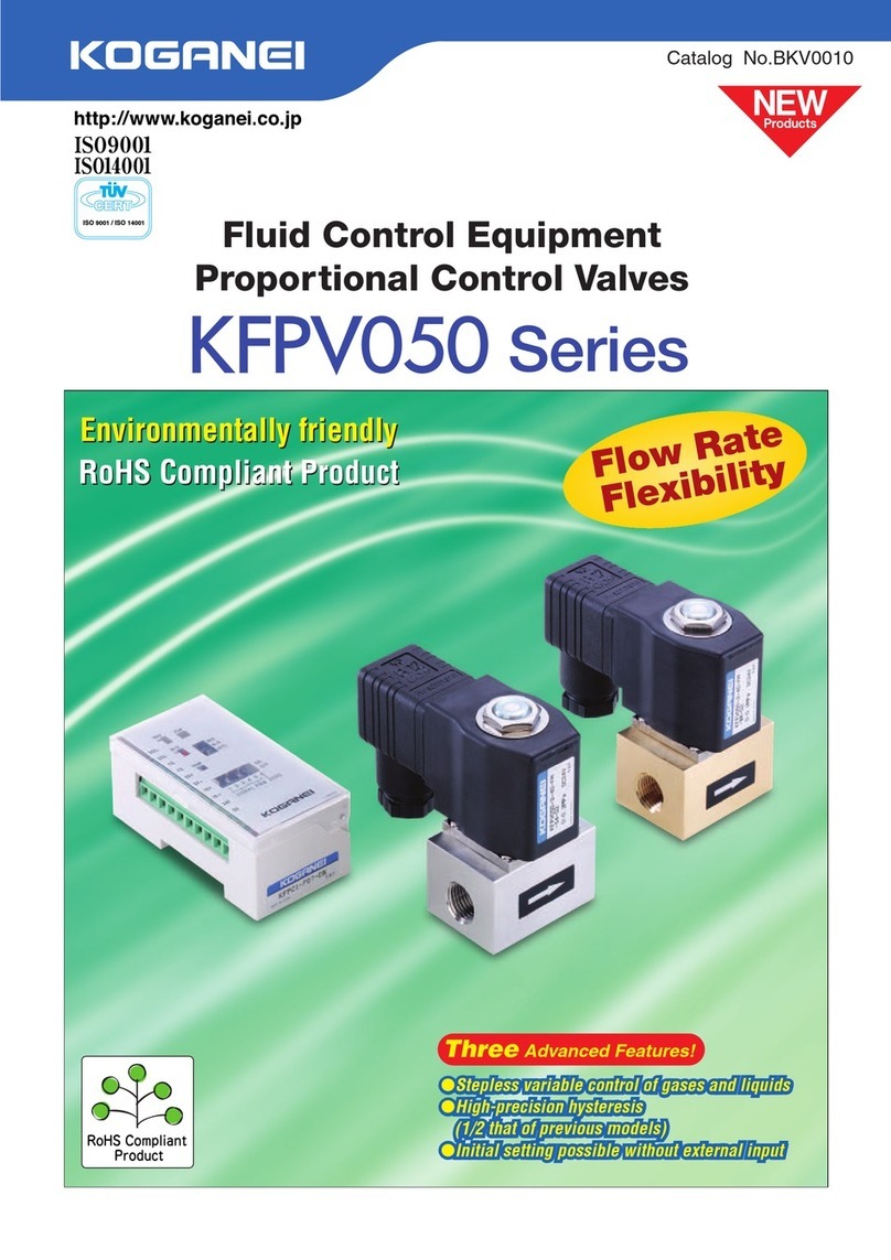 Koganei KFPV050 Series User manual
