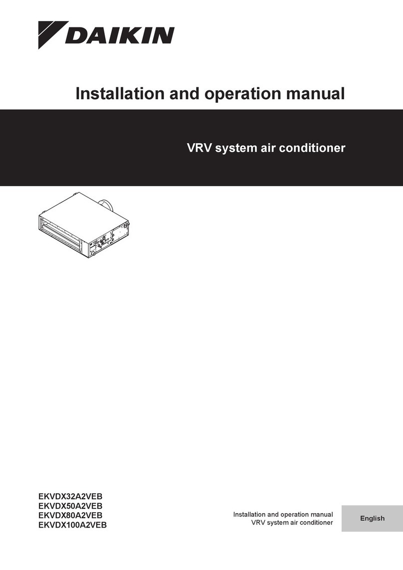 Daikin EKVDX32A2VEB User manual