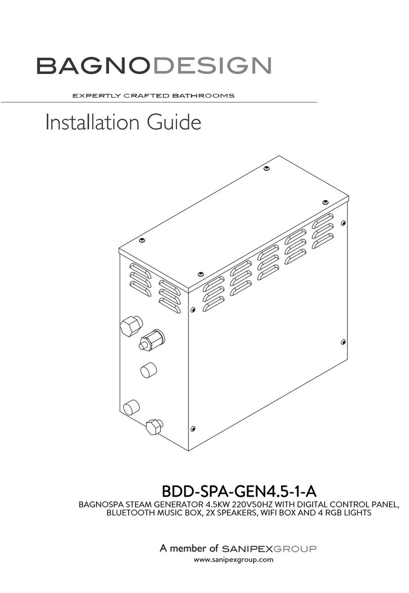 Sanipex BagnoDesign BDD-SPA-GEN4.5-1-A installation guide