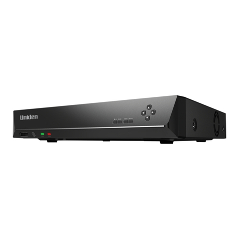 Uniden NVR - 8 quick start guide