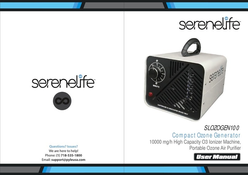 SereneLife SLOZOGEN100 user manual