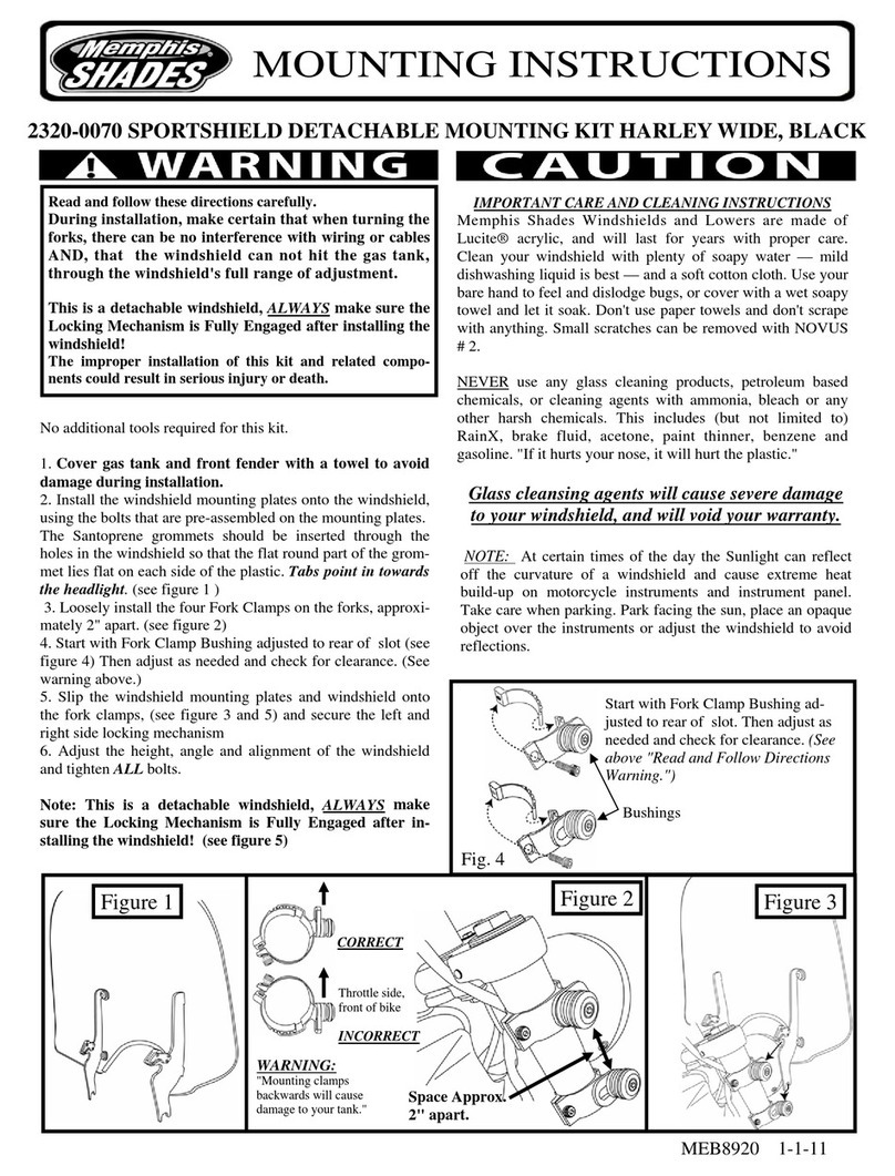 Memphis Shades 2320-0070 Mounting instructions