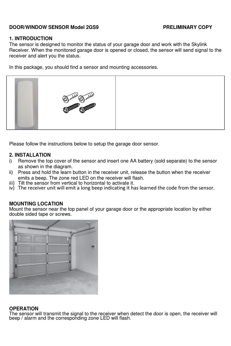 SkyLink 2GS9 User manual