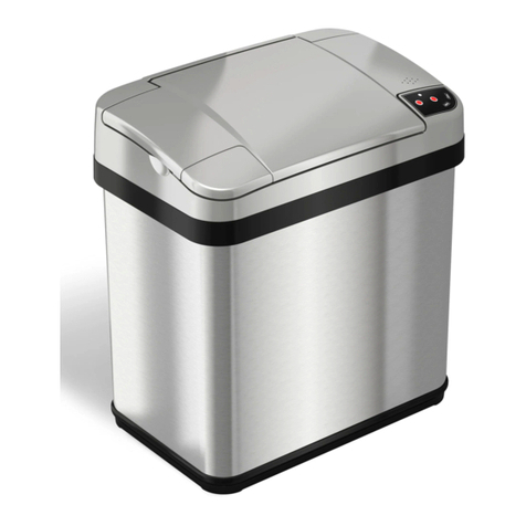 Itouchless TOUCHLESS TRASH CAN MT02SS User manual