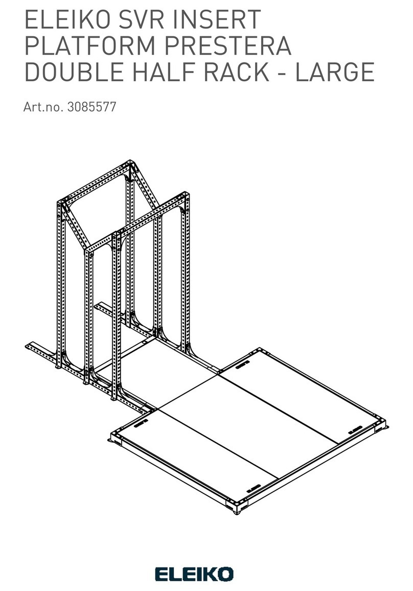 Eleiko Prestera Double Half Rack User manual Eleiko Prestera Double Half Rack User manual