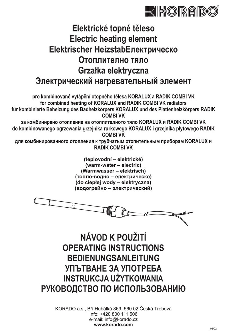 KORADO EL.05E operating instructions