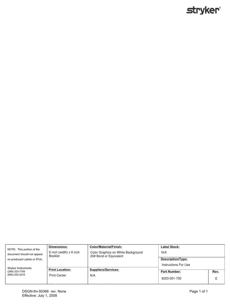 Stryker System 6 6203-000-000 Instructions for use