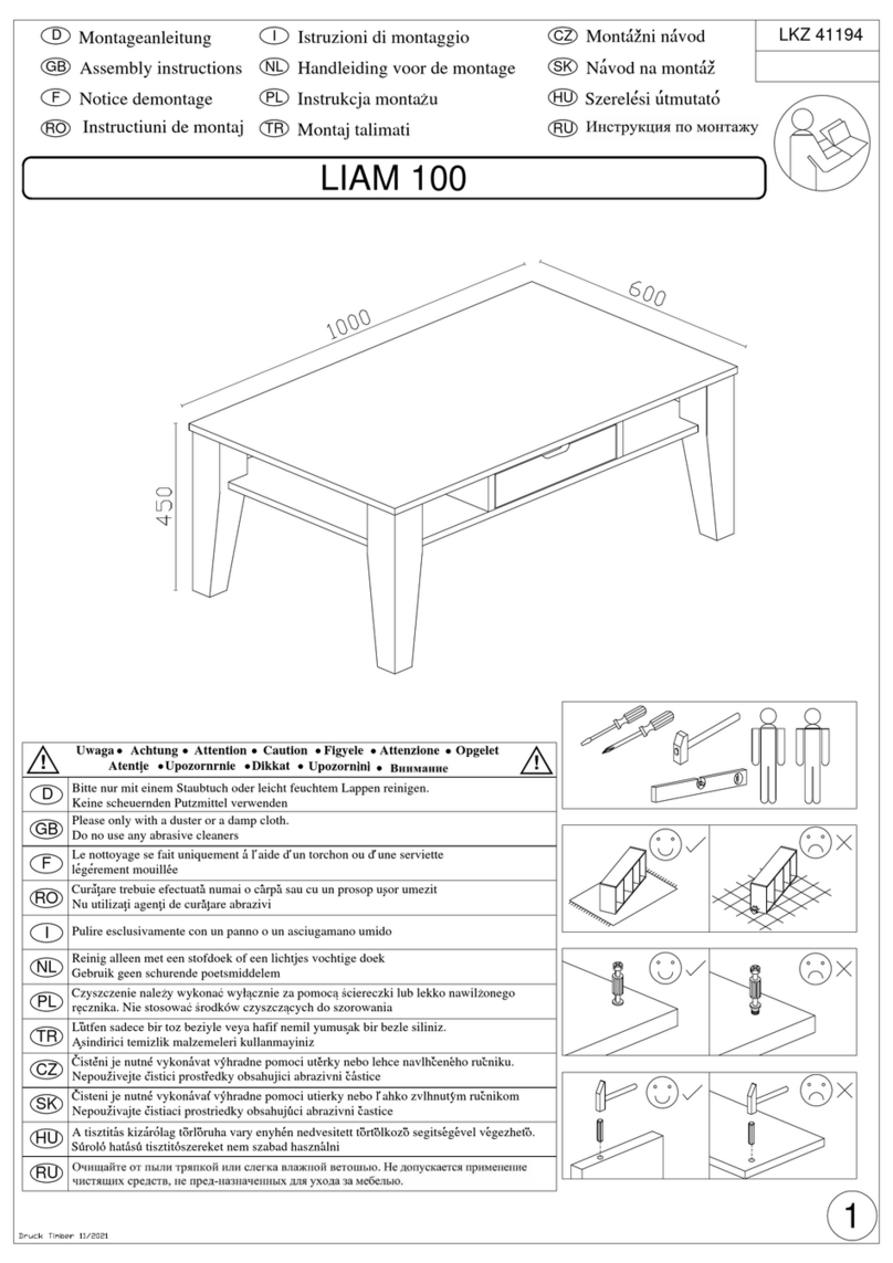 Baur LIAM 100 Assembly instructions Baur LIAM 100 Assembly instructions