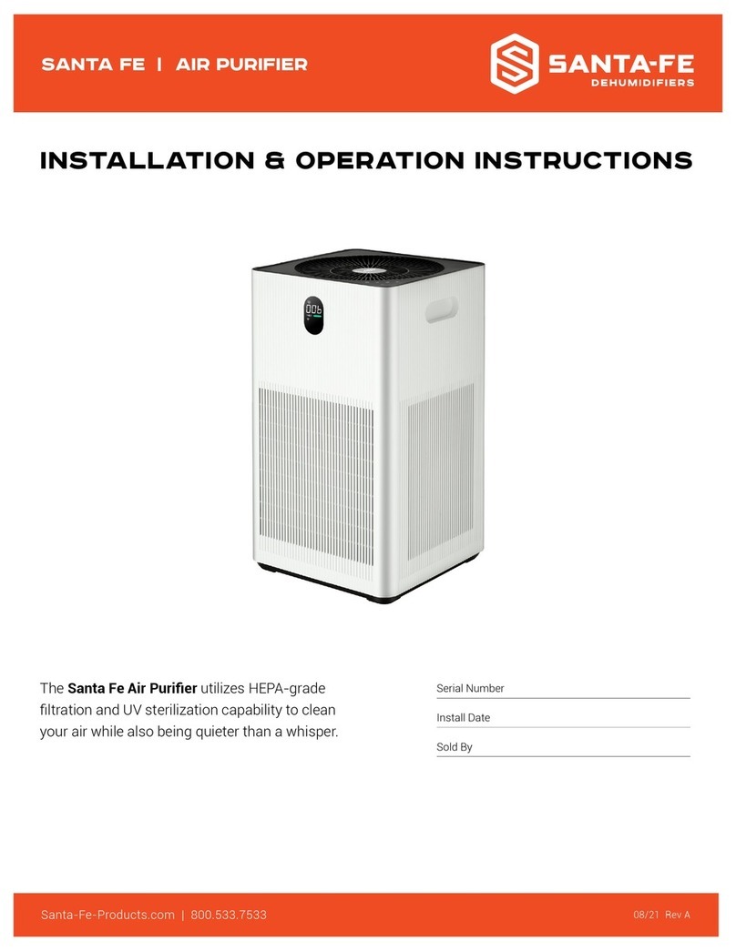 Santa Fe KF-P32 Installation & operation instructions