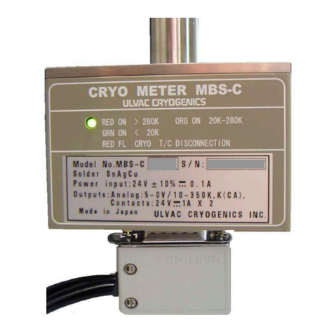 Ulvac MBS-C instruction manual