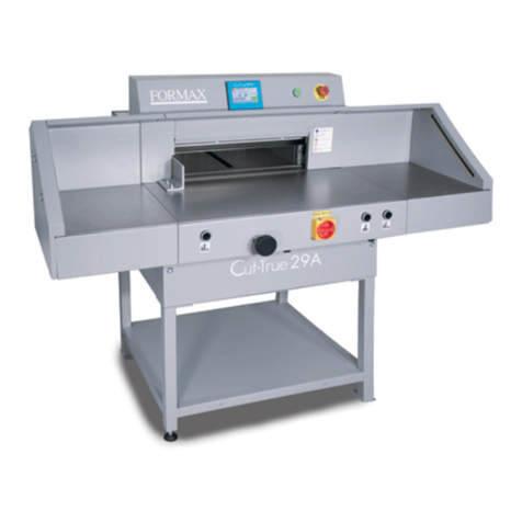 Formax Cut-True 29A User manual