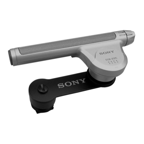 Sony Electret ECM-Z37C User manual Sony Electret ECM-Z37C User manual