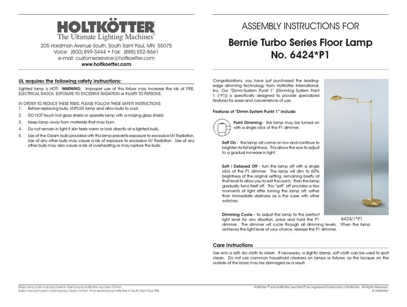 Holtkoetter Bernie Turbo Series Assembly instructions