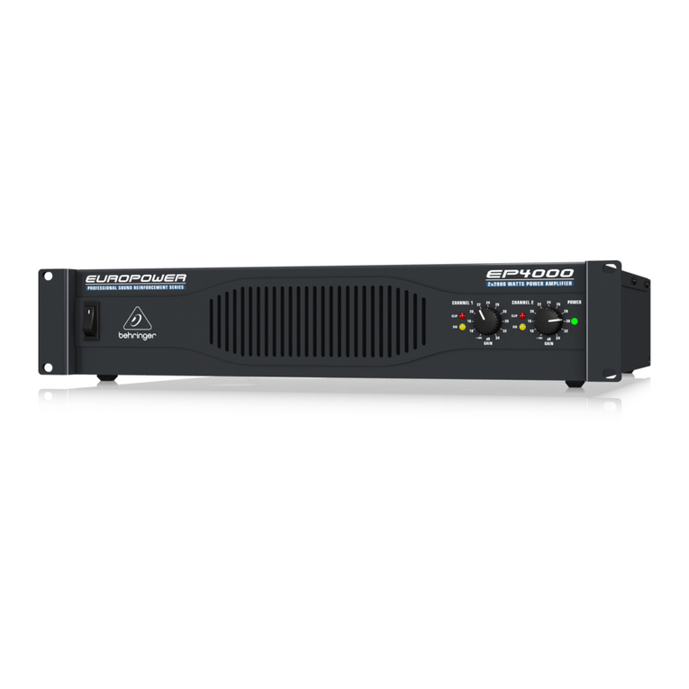 Behringer EUROPOWER EP4000 User manual
