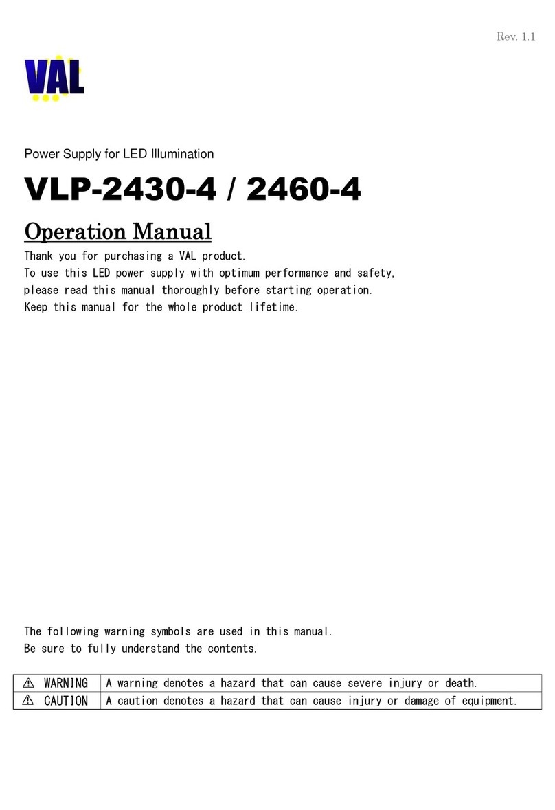 VAL VLP-2430-4 User manual