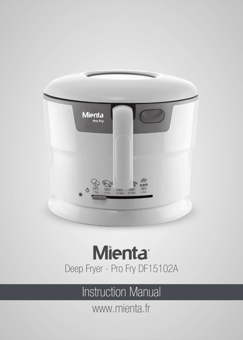 Mienta Pro Fry DF15102A instruction manual