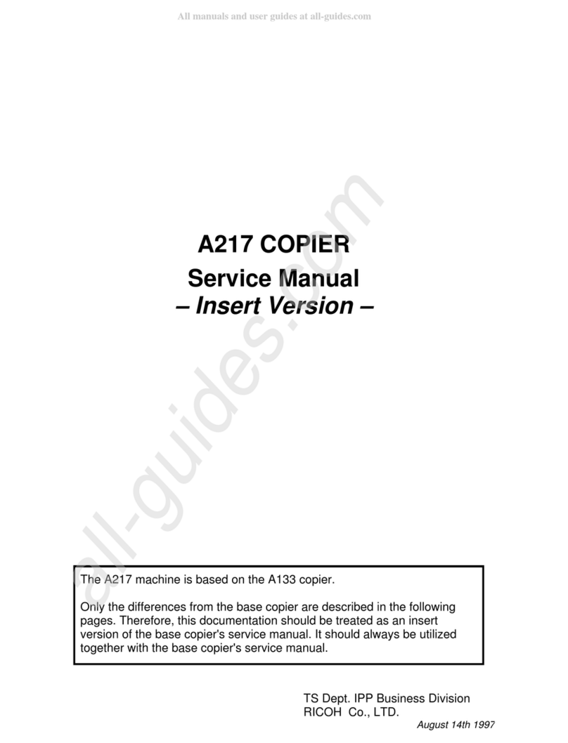 Ricoh A217 Service manual