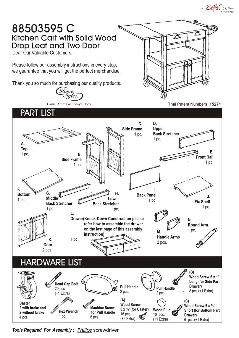 Home Styles 88503595 C Assembly instruction Home Styles 88503595 C Assembly instruction