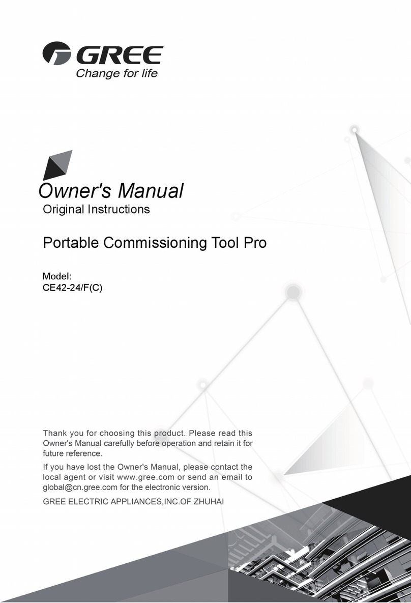 Gree CE42-24/F owner's manual