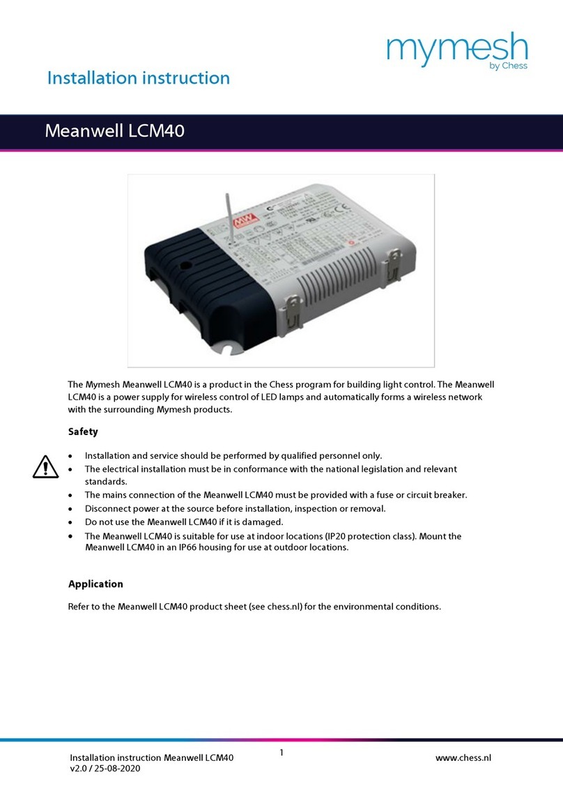 Chess mymesh Meanwell LCM40 User manual