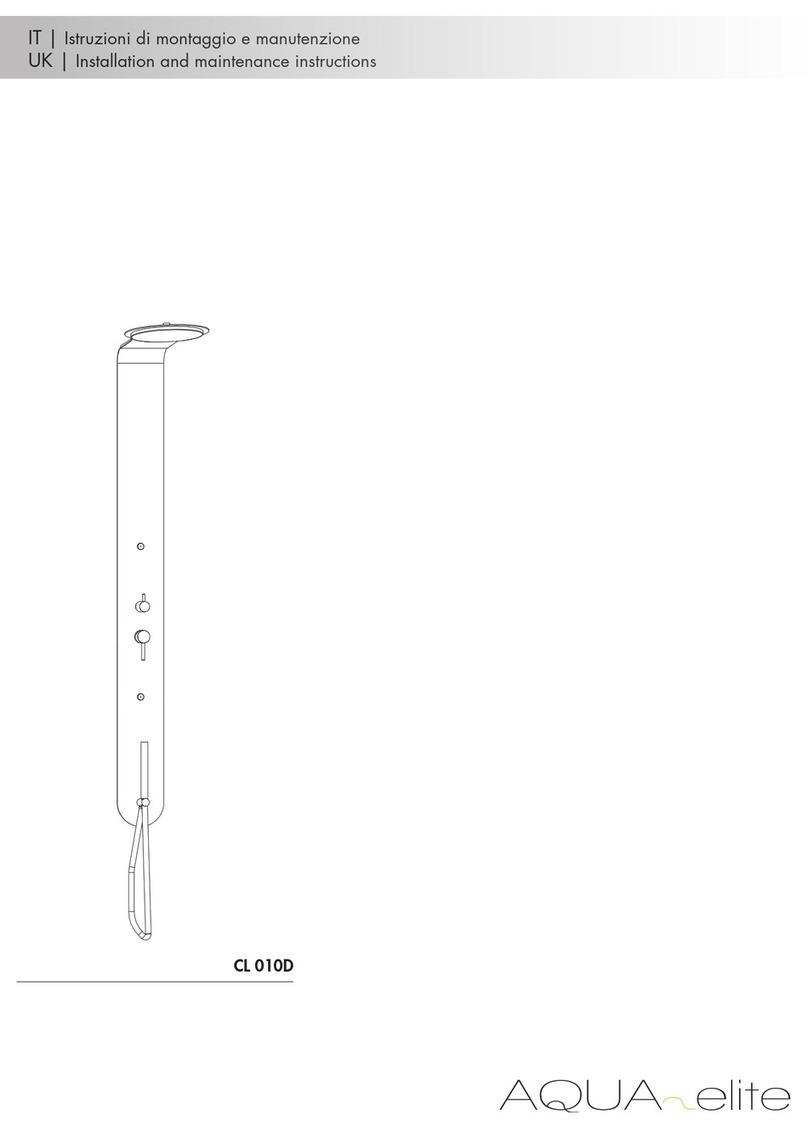 Aqua elite CL 010D Installation and maintenance instructions