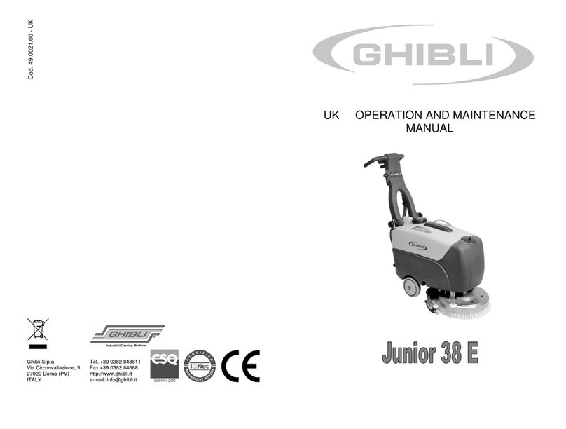 Ghibli Junior 38 E Operation and maintenance manual