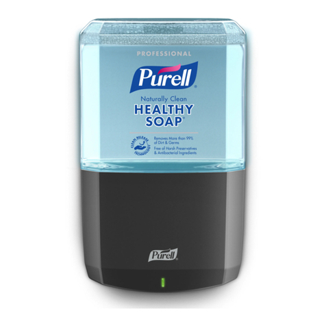 Go Jo Purell ES8 Installation and use instructions