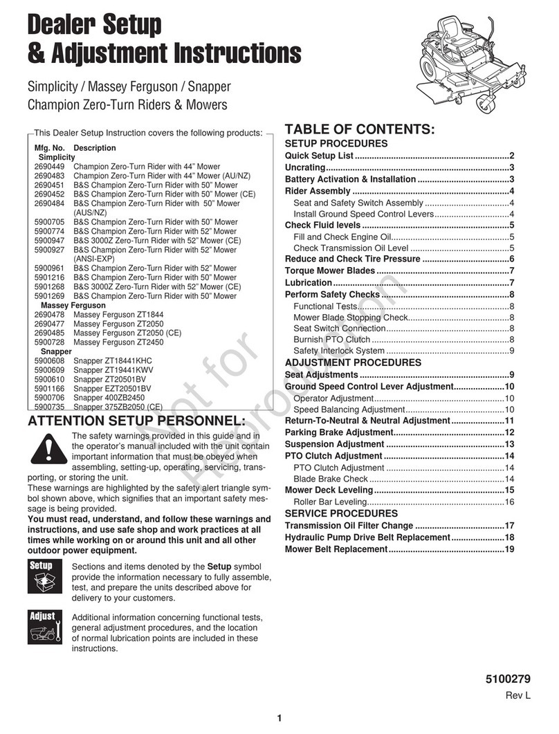 Briggs & Stratton Simplicity Champion Zero-Turn Rider Guide Briggs & Stratton Simplicity Champion Zero-Turn Rider Guide