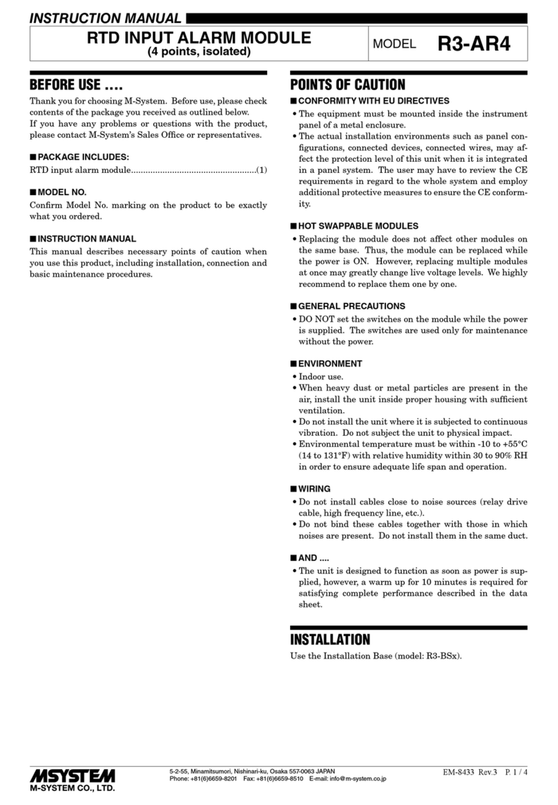 M-system R3-AR4 User manual