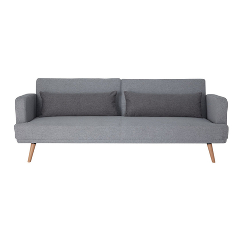 Habitat Andy clic clac with cushions User manual Habitat Andy clic clac with cushions User manual