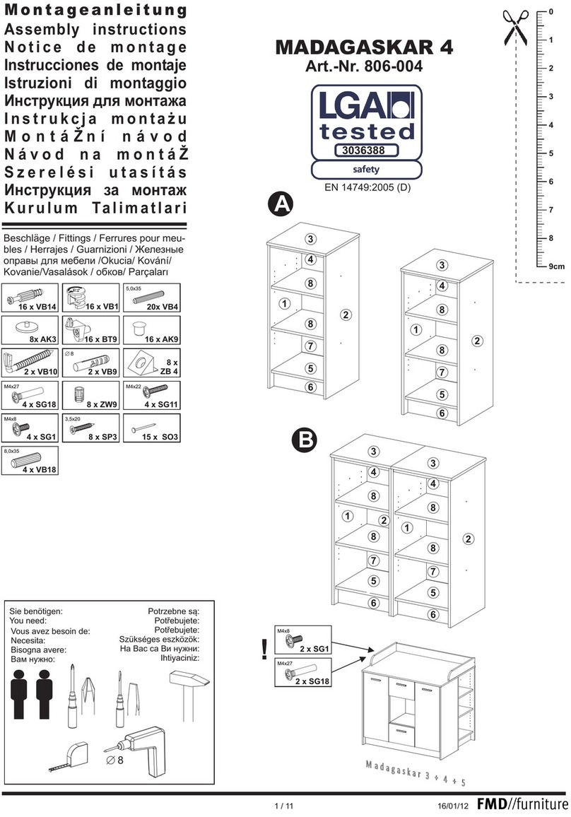 FMD Furniture MADAGASKAR 4 Assembly instructions