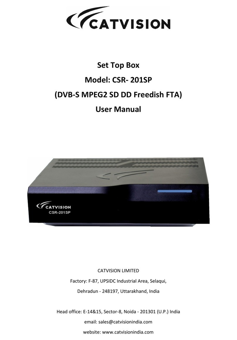 CATVISION CSR- 201SP User manual