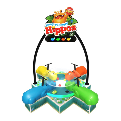 Adrenaline Amusements Hungry Hungry Hippos HIP-54-4001 Installation and operating instructions