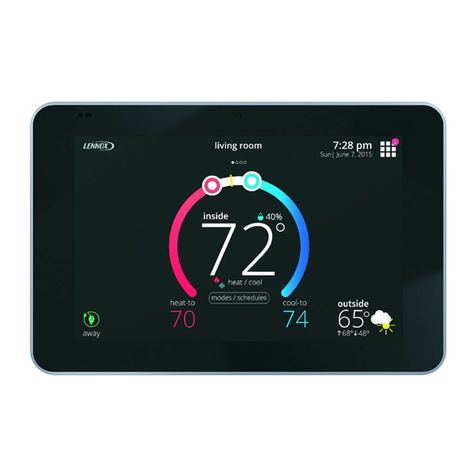 Lennox iComfort S30 Smart Thermostat User manual