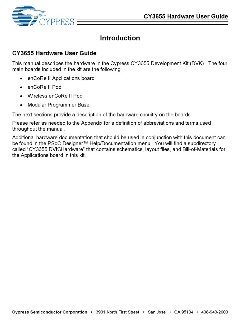 Cypress CY3655 Installation manual