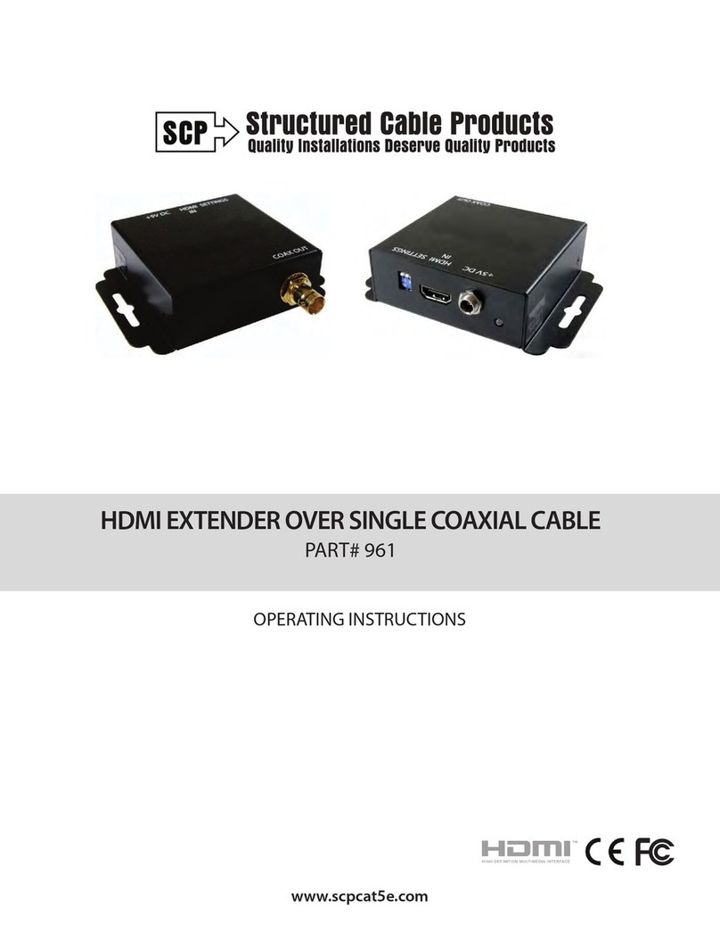 Structured Cable Products 961 operating instructions