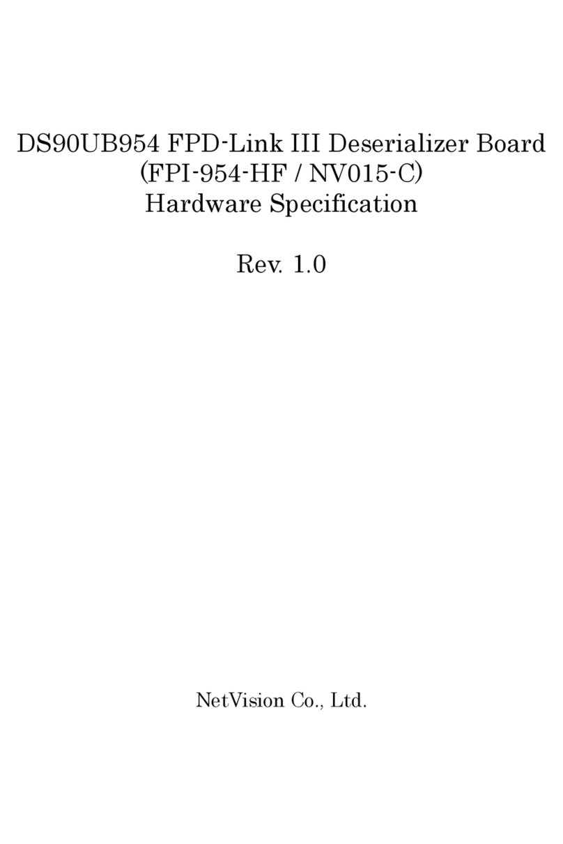Netvision DS90UB954 FPD-Link III Hardware specification