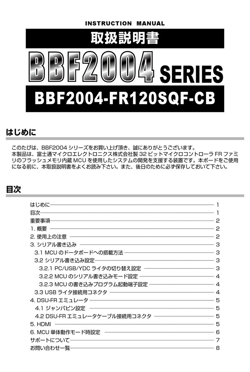Fujitsu BBF2004 Series instruction manual