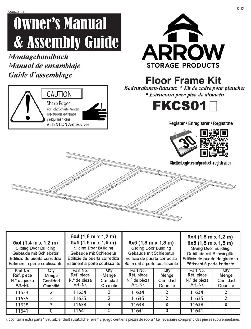 Arrow Storage Products FKCS01 Owner's manual & assembly guide