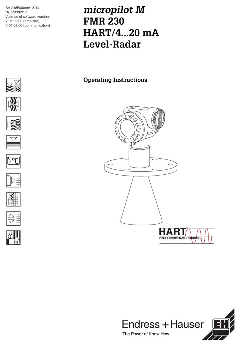 HART micropilot M FMR 230 operating instructions