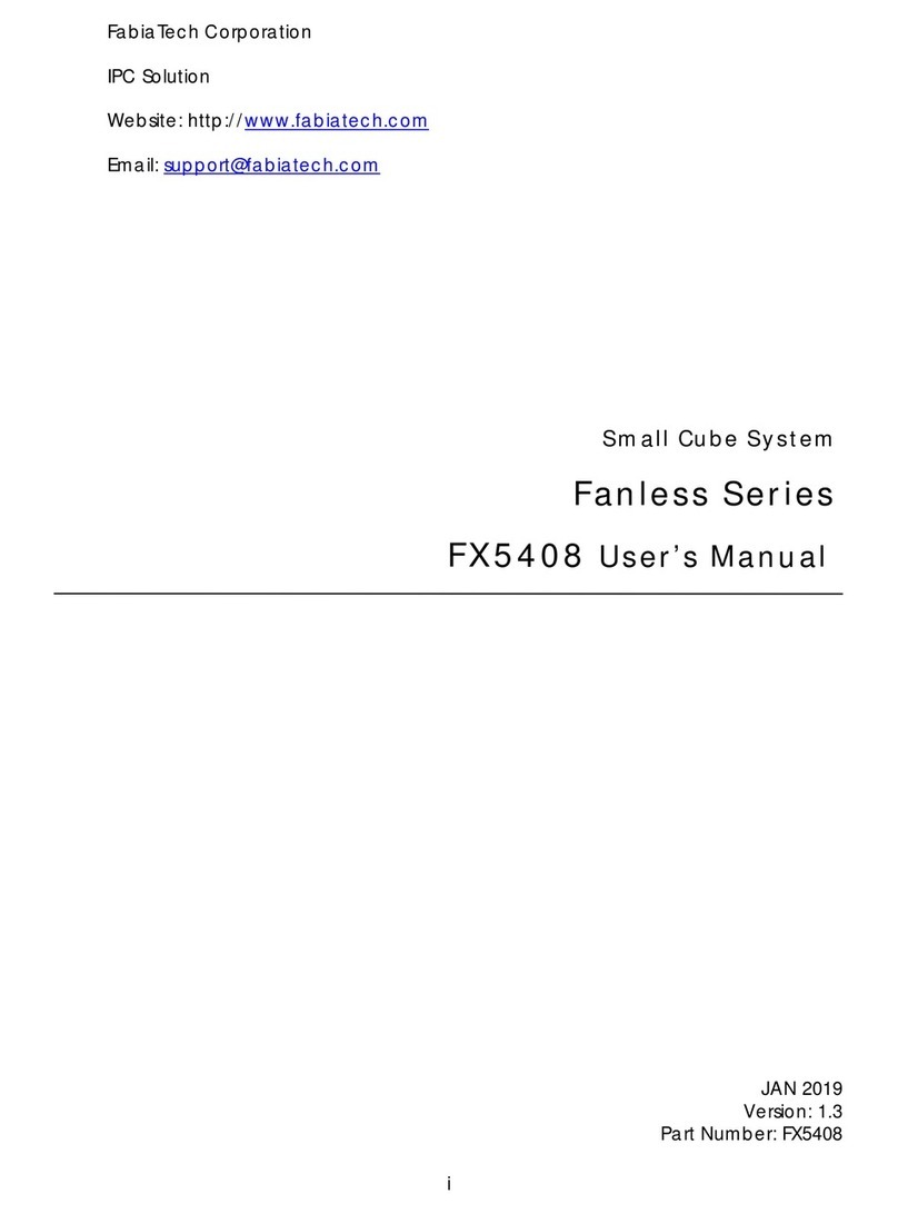 FabiaTech Fanless Series User manual