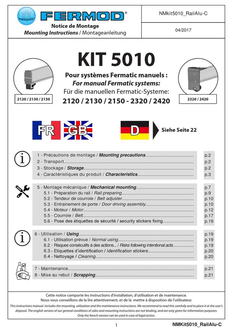 FERMOD KIT 5010 Mounting instructions