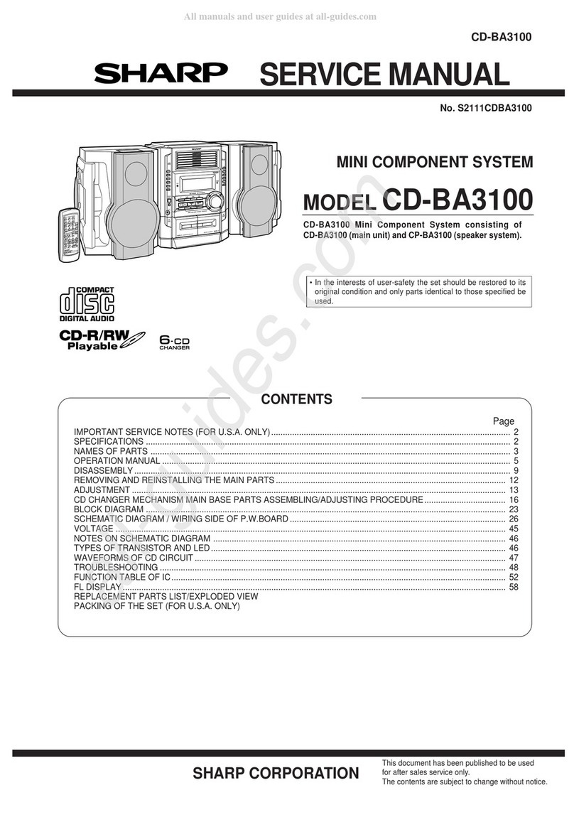 Sharp CD-BA3100 Service manual