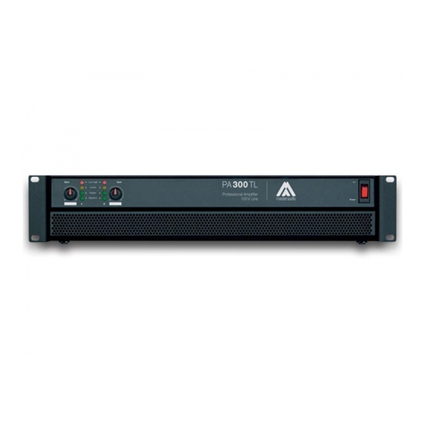 Master audio PA Series User manual Master audio PA Series User manual